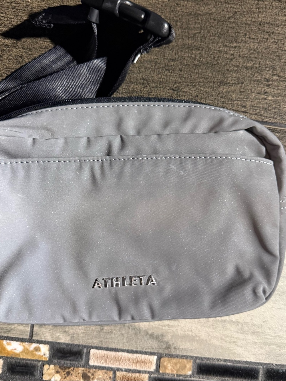 Athleta Gray women's Belt Bag — Streamlined Crossbody Sling